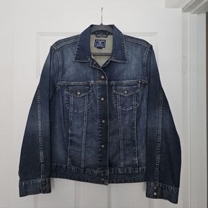 Lucky Brand Adelaide Medium Wash Trucker Denim Jacket Women's Size 2X